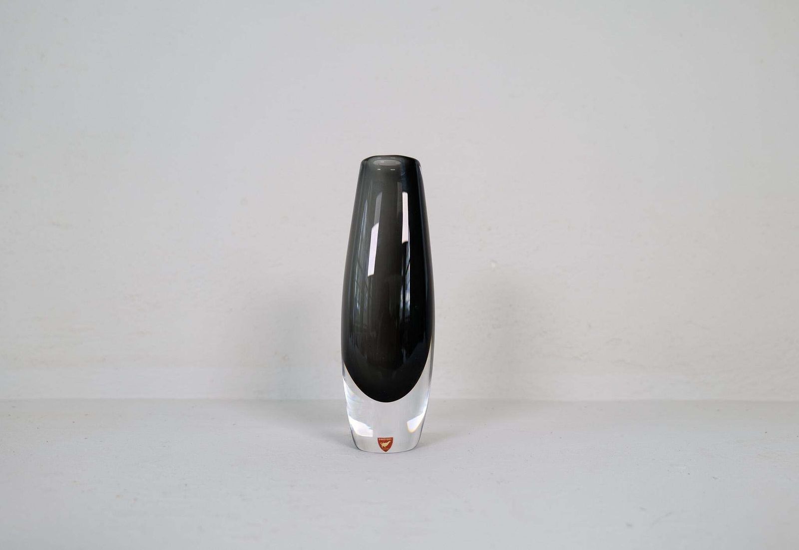Mid Century Modern Nils Landberg Orrefors Set Of 2 Vases, Circa 1950s, Sweden photo 1069.0