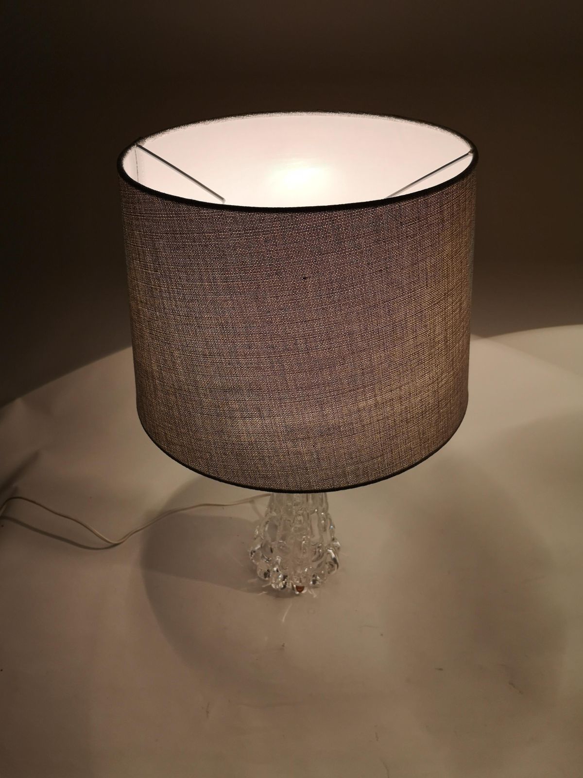 Swedish Midcentury Crystal Table Lamps Orrefors By Carl Fagerlund photo buy