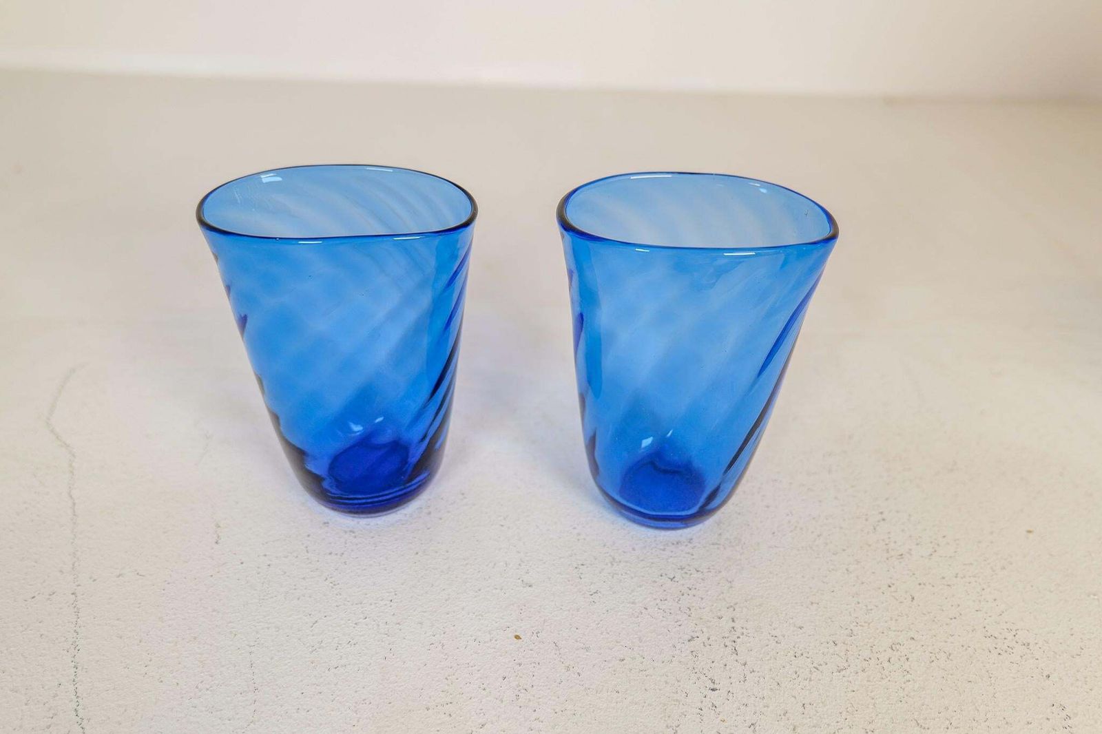 1711.0 Art Deco Set Of 6 Glass Sculptured Handcrafted Vases Reijmyre, Sweden, 1930s photo
