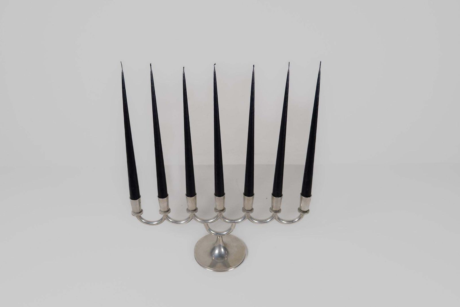 Art Deco Candelabra In Pewter By Lars Holmström In Arvika, Sweden, 1931 photo vinterior