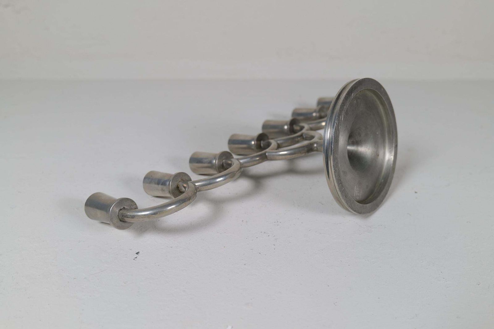 2437.0 Art Deco Candelabra In Pewter By Lars Holmström In Arvika, Sweden, 1931 photo