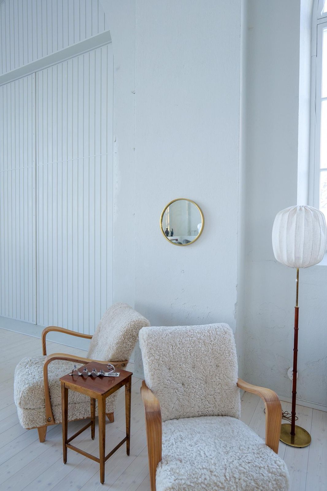 photo furniture Midcentury Modern Brass Mirror By Glasmäster In Markaryd, Sweden, 1960s