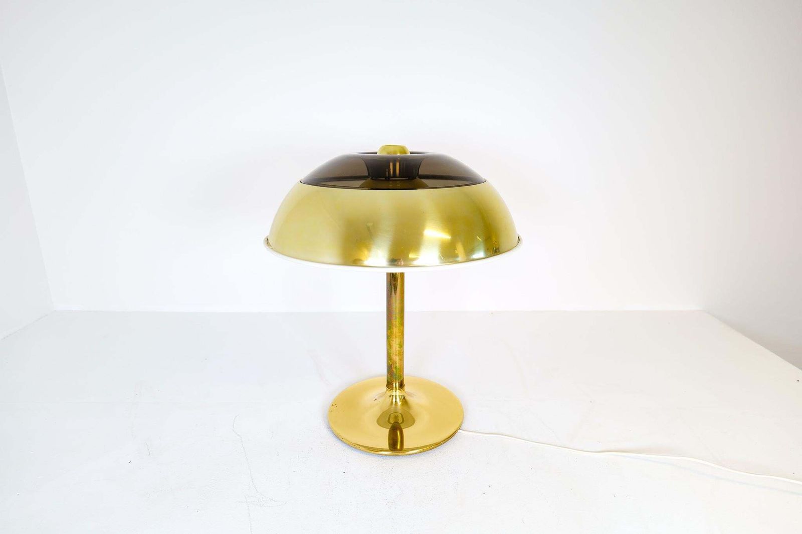 Space Age Large Table Lamp Brass Fagerhults, Sweden, 1970s photo 1283.0