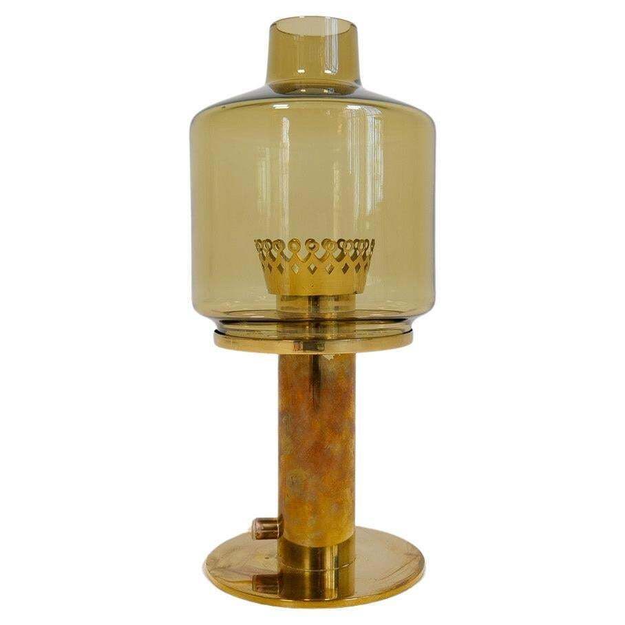 Hans Agne Jakobsson Table Lamp Model B 102 In Brass And Glass, 1960s, Sweden