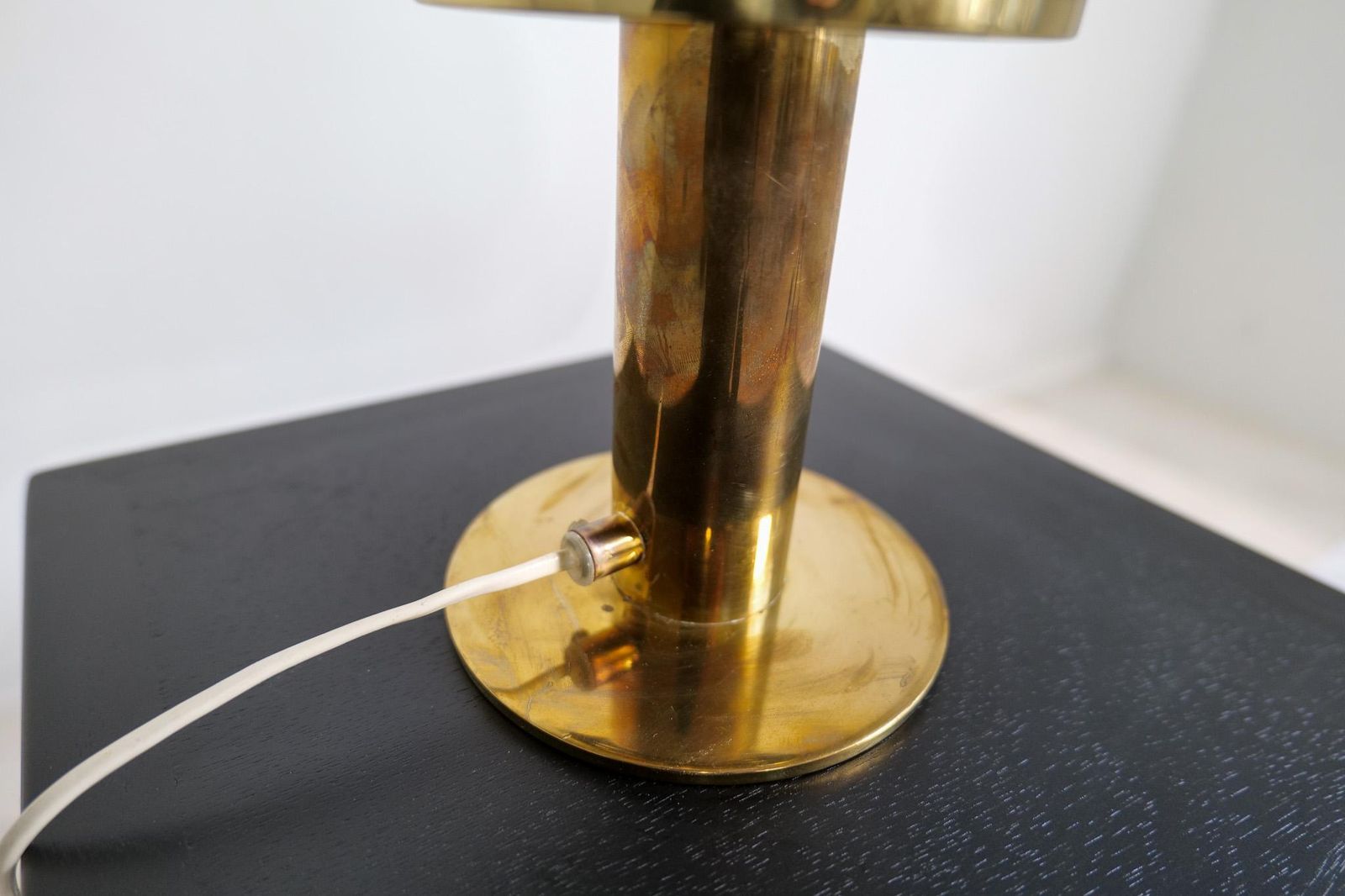 Hans Agne Jakobsson Table Lamp Model B 102 In Brass And Glass, 1960s, Sweden photo 1496.0