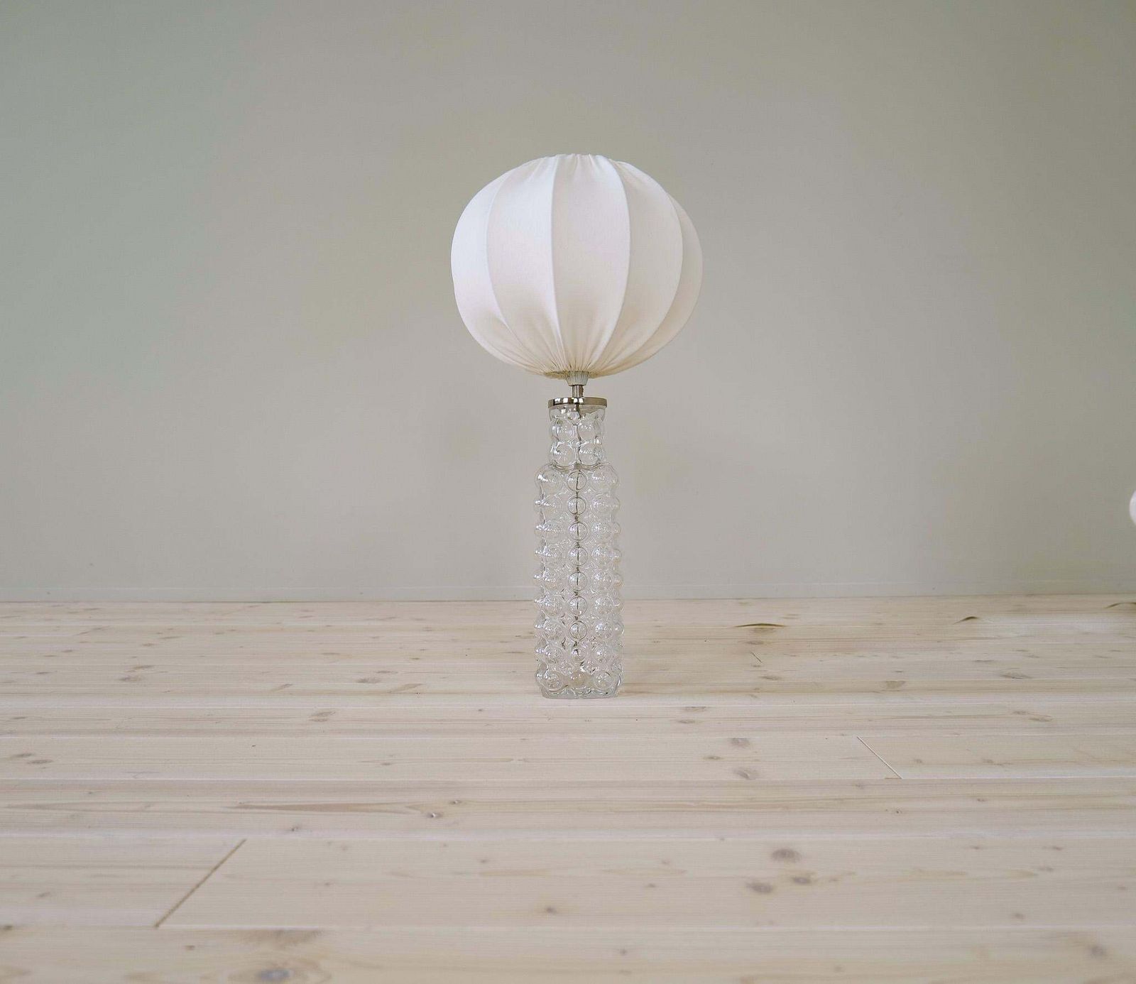 Midcentury Modern Drop Shaped Crystal Rare Table Lamp Orrefors By Carl Fagerlund photo furniture