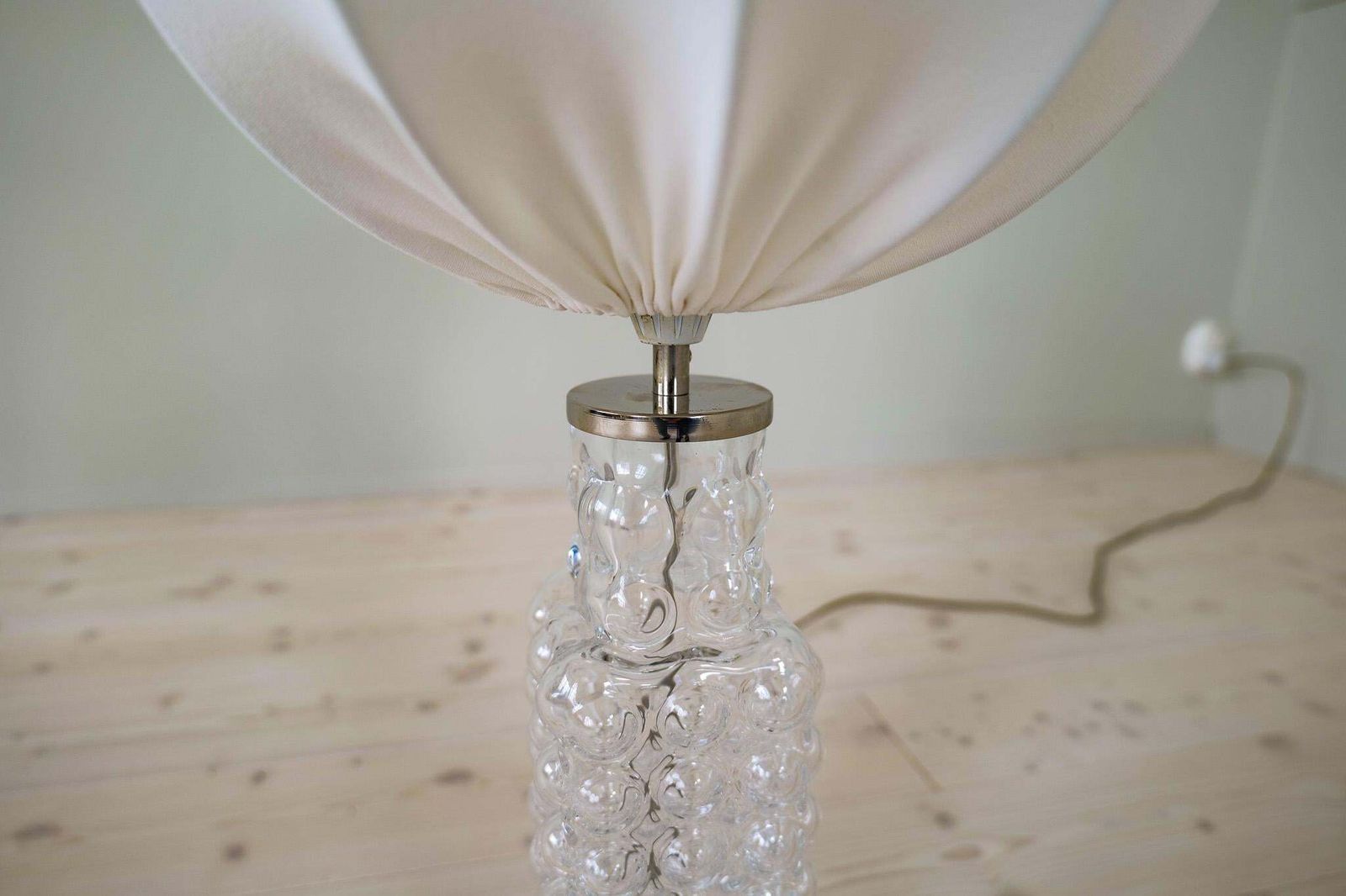 Midcentury Modern Drop Shaped Crystal Rare Table Lamp Orrefors By Carl Fagerlund photo 1881.0