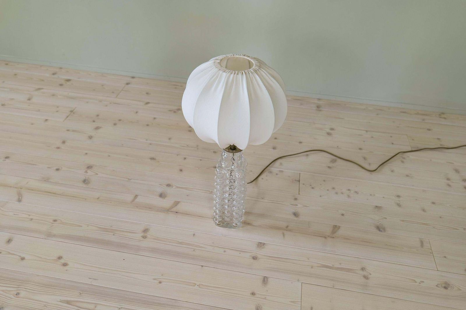 Midcentury Modern Drop Shaped Crystal Rare Table Lamp Orrefors By Carl Fagerlund photo buy