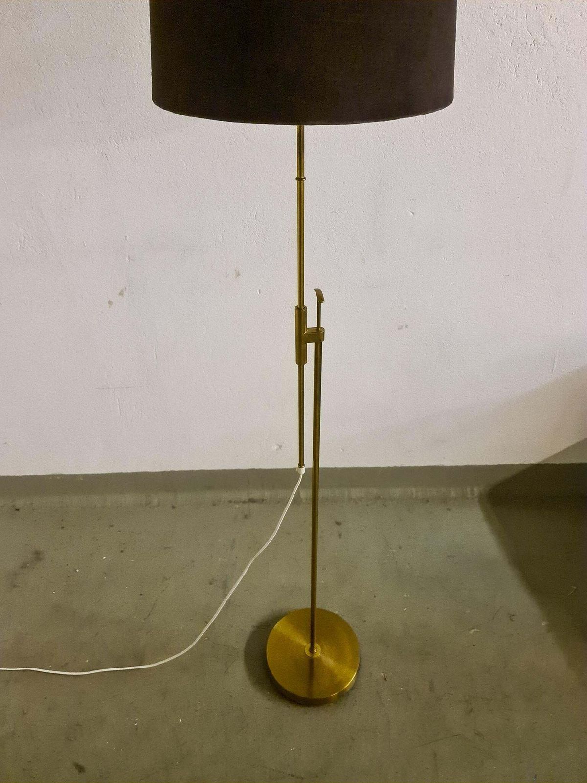 Midcentury Brass Floor Lamp Falkenbergs Belysning, Sweden, 1960s photo Lighting