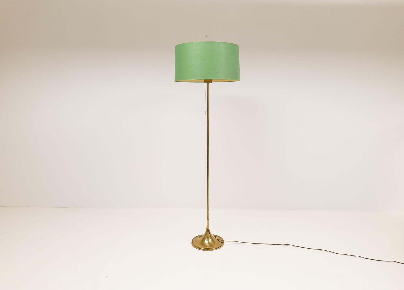 Midcentury Brass Floor Lamp Bergboms G 024, Sweden, 1960s photo furniture