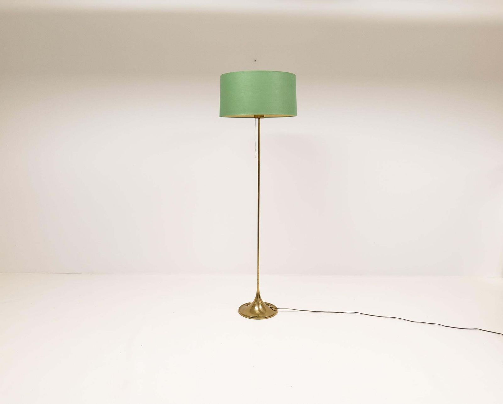 Midcentury Brass Floor Lamp Bergboms G 024, Sweden, 1960s photo for sale
