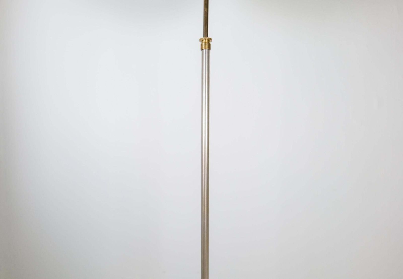 photo furniture Art Deco Floor Lamp In Brass With Blackened Wood Sweden, 1940s