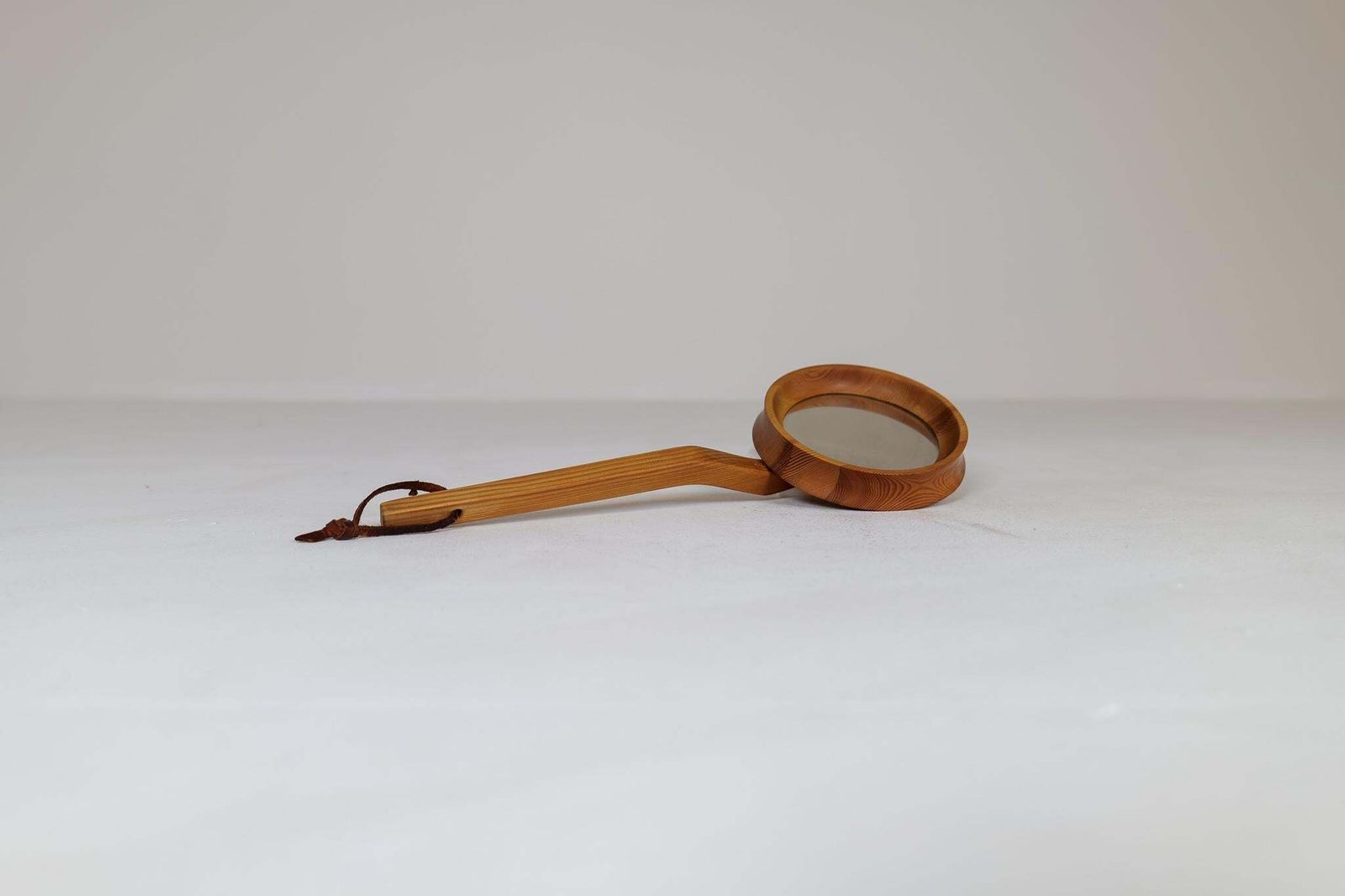 photo furniture Midcentury Mirror/Hand Mirror In Pine Sweden 1970s