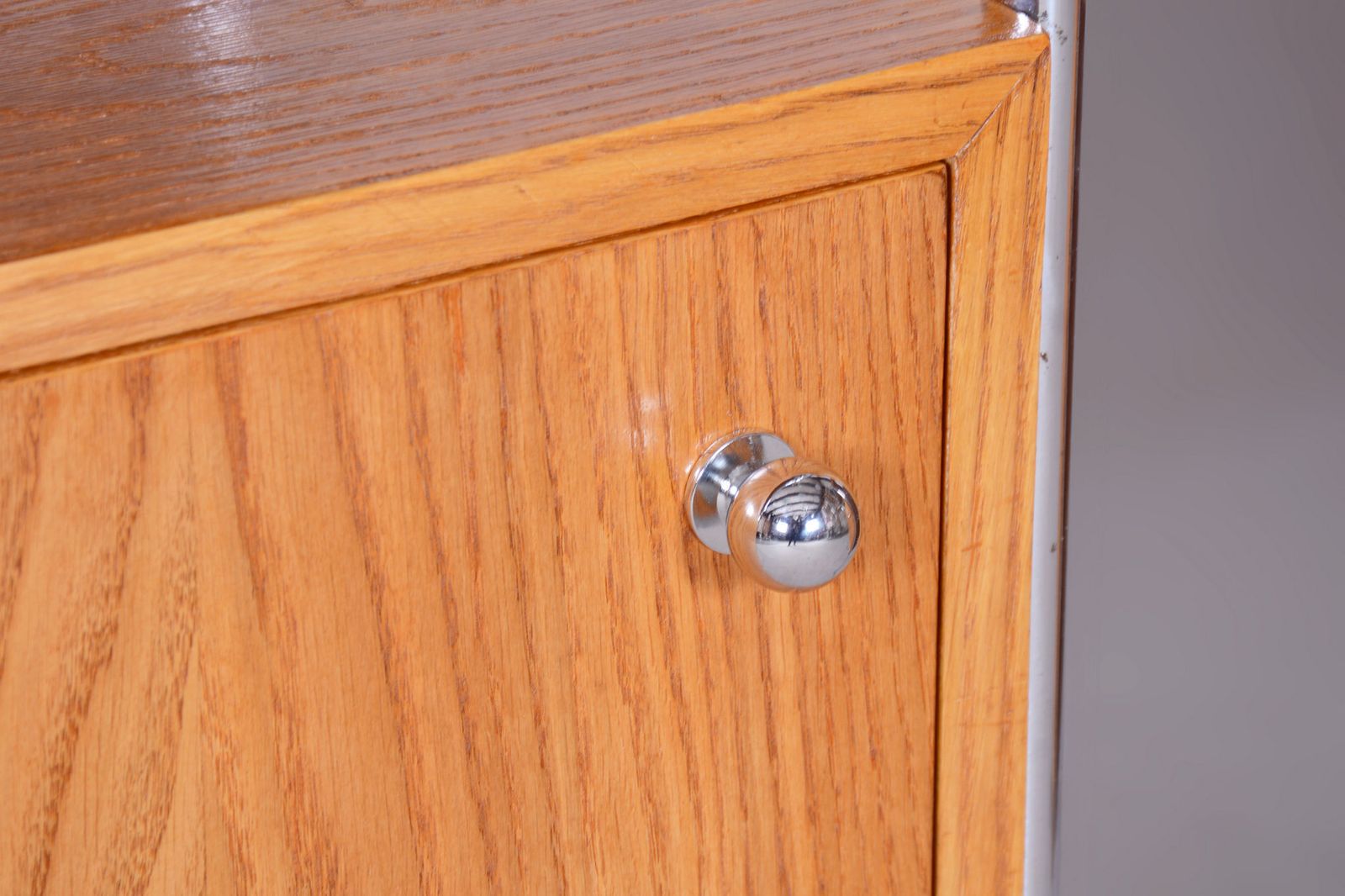 Pair Of Restored Bauhaus Bedside Tables, By R. Slezák, Chrome, Czech, 1930s photo furniture