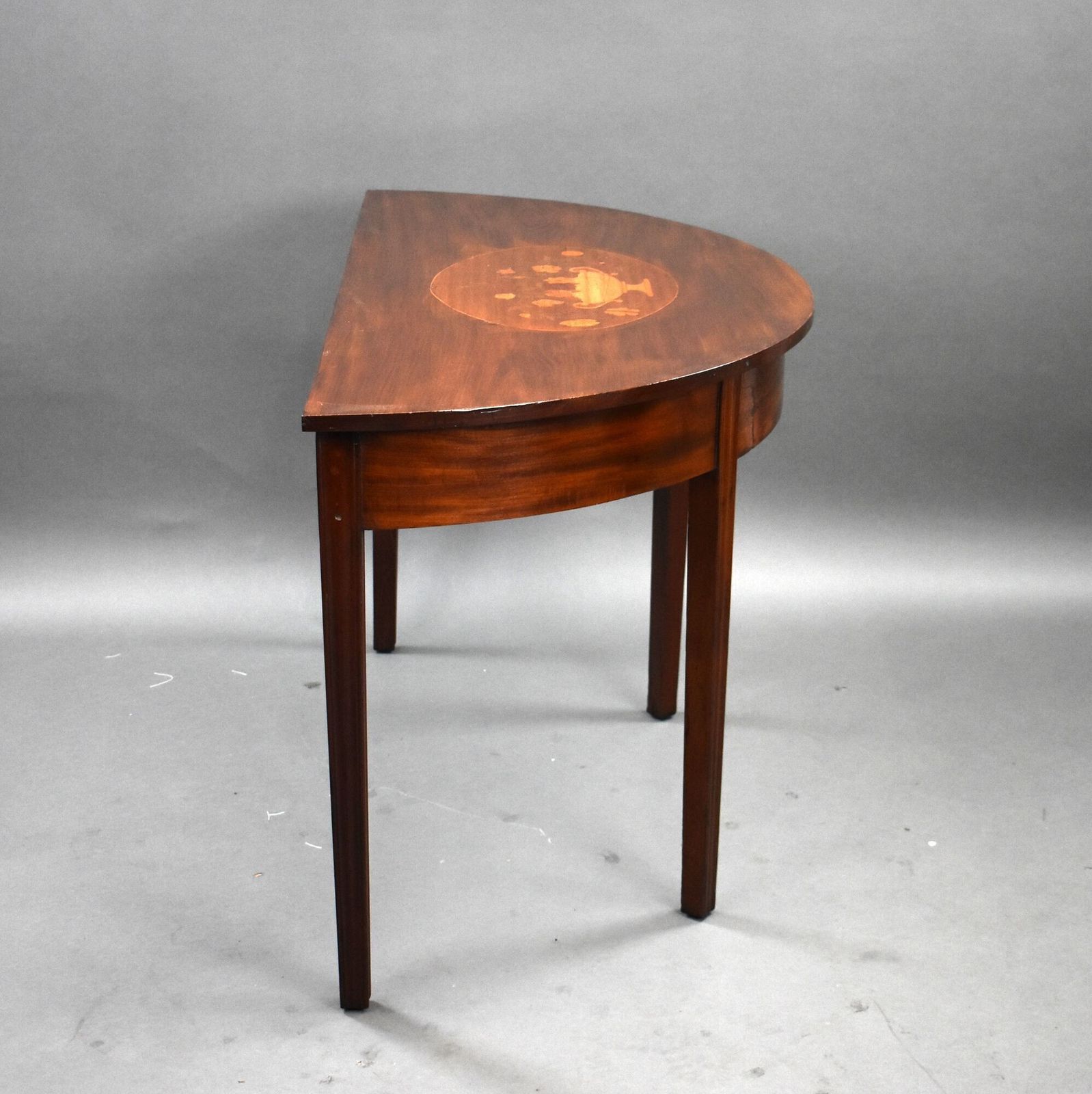 Pair Of George III Mahogany Inlaid Console Tables photo Furniture