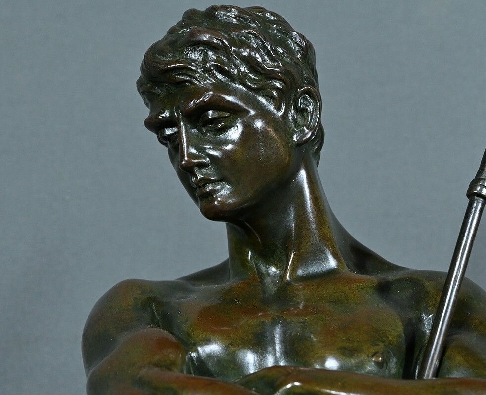Important Bronze “The Lion Hunter” By H. Fugère – Late 19th Century photo 4220.0