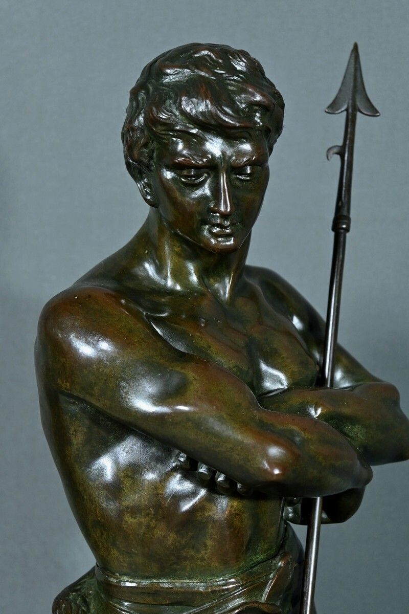 Important Bronze “The Lion Hunter” By H. Fugère – Late 19th Century photo buy