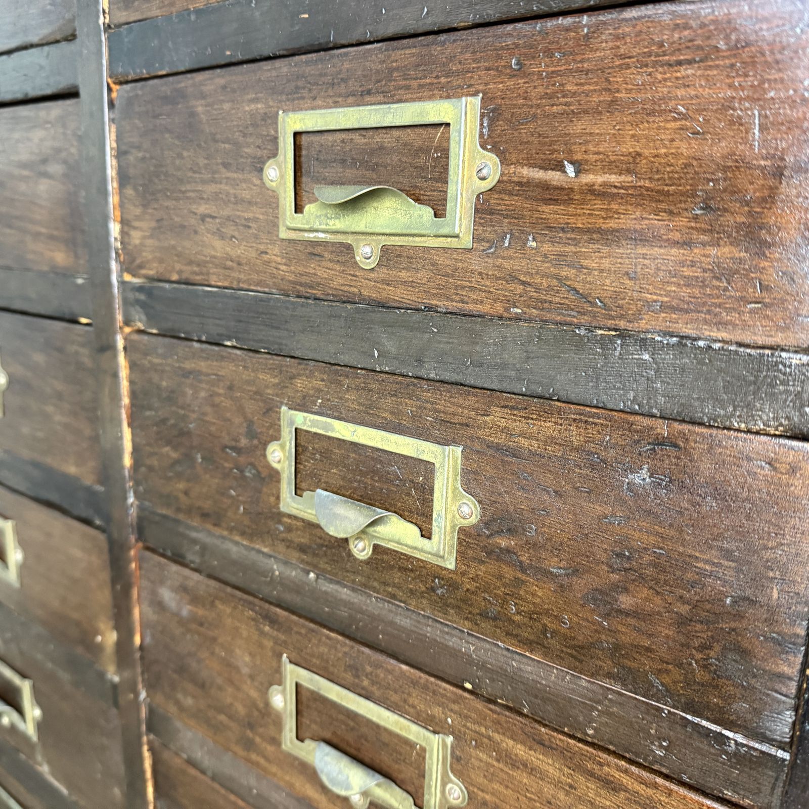 photo furniture Huge Antique Pine Bank Of 90 Engineers Drawers