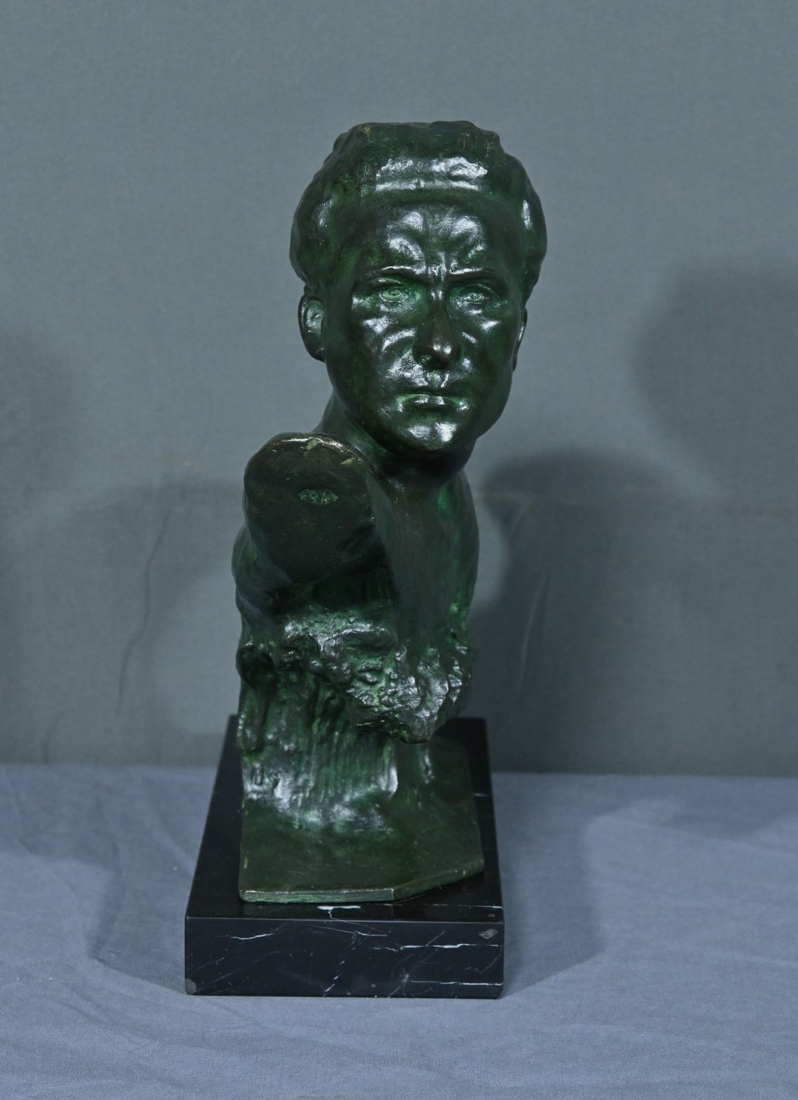 Bronze “Jean Mermoz” By F. Focht, Art Deco – 1930 photo buy