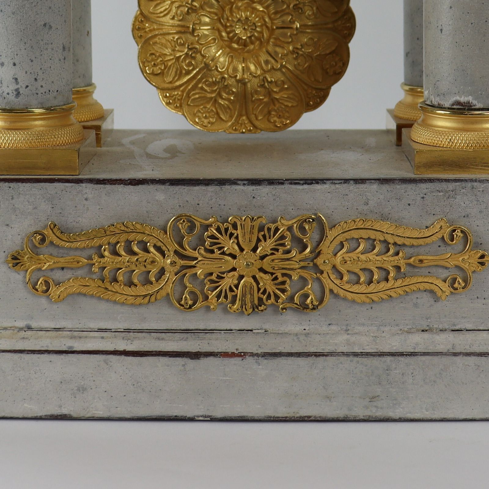 19th Century Portico French Clock With Paint Finish. photo vinterior