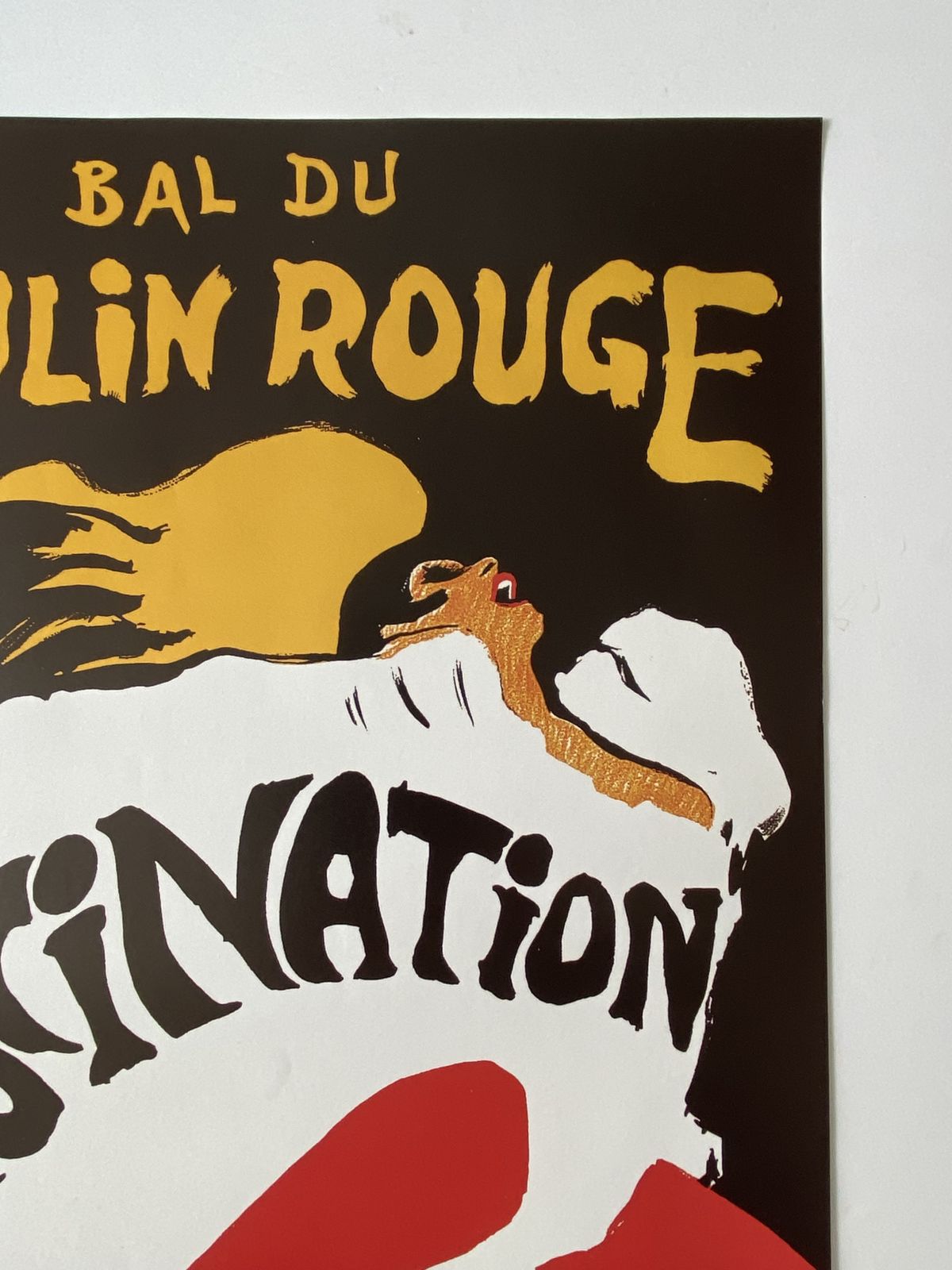 René Gruau, 1980s   Bal Du Moulin Rouge, Fascination   Original Vintage Poster Printed In Offset Lithography   C.A. Cm 60 X 40   23,6 X 15,7 photo Art