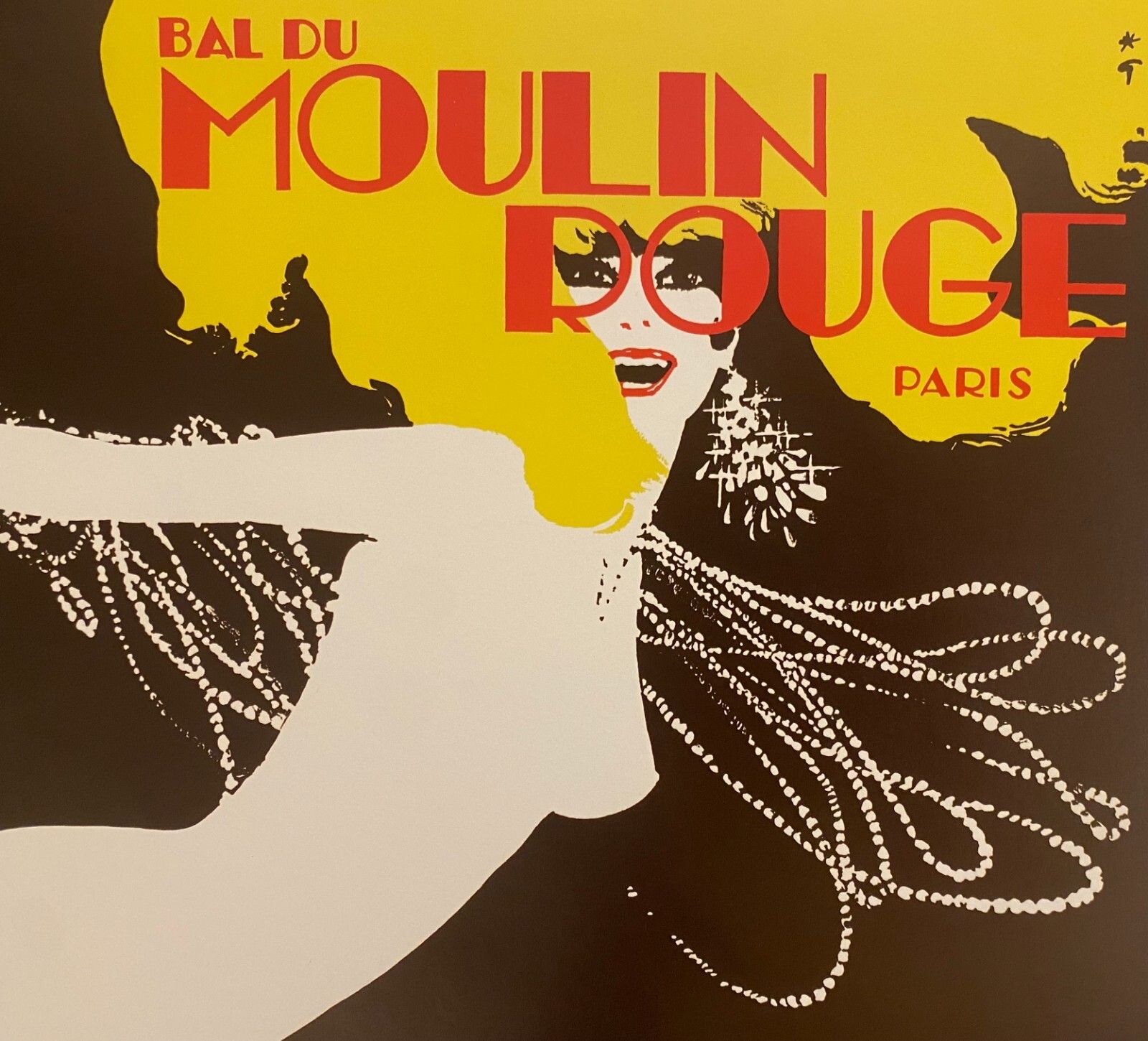 photo furniture René Gruau, 1980s   Bal Du Moulin Rouge Paris, Festival   Original Vintage Poster Printed In Offset Lithography   Cm 60 X 40   23,6 X 15,7