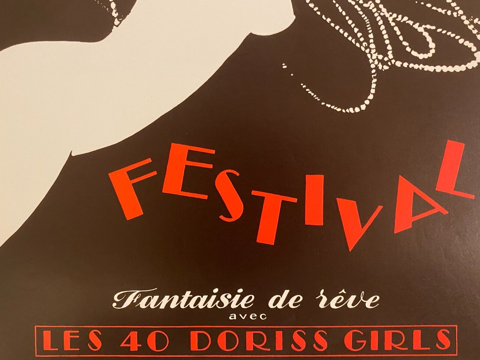 230.0 René Gruau, 1980s   Bal Du Moulin Rouge Paris, Festival   Original Vintage Poster Printed In Offset Lithography   Cm 60 X 40   23,6 X 15,7 photo