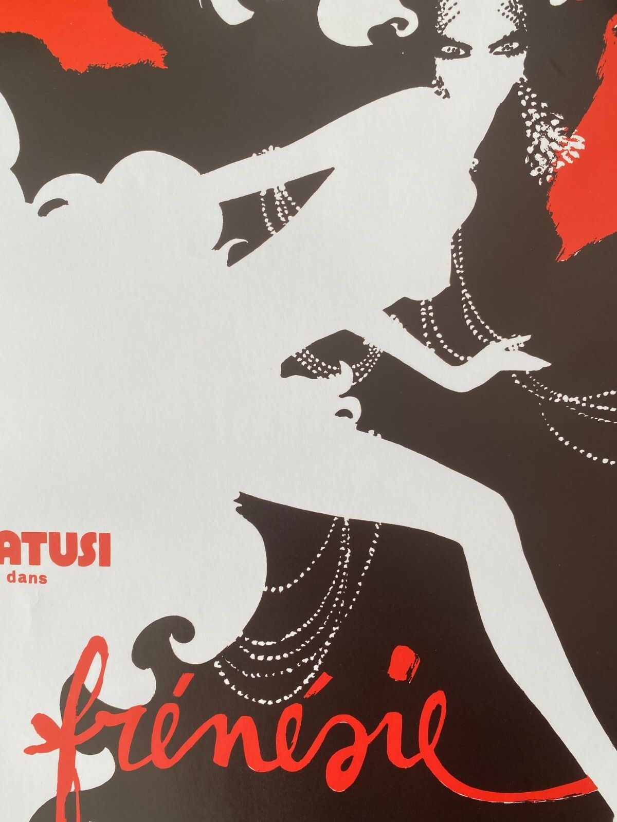 photo for sale René Gruau, 1980s   Bal Du Moulin Rouge, Frenesie   Original Vintage Poster Printed In Offset Lithography   Cm 58,5 X 38,5   In 23 X 15,1