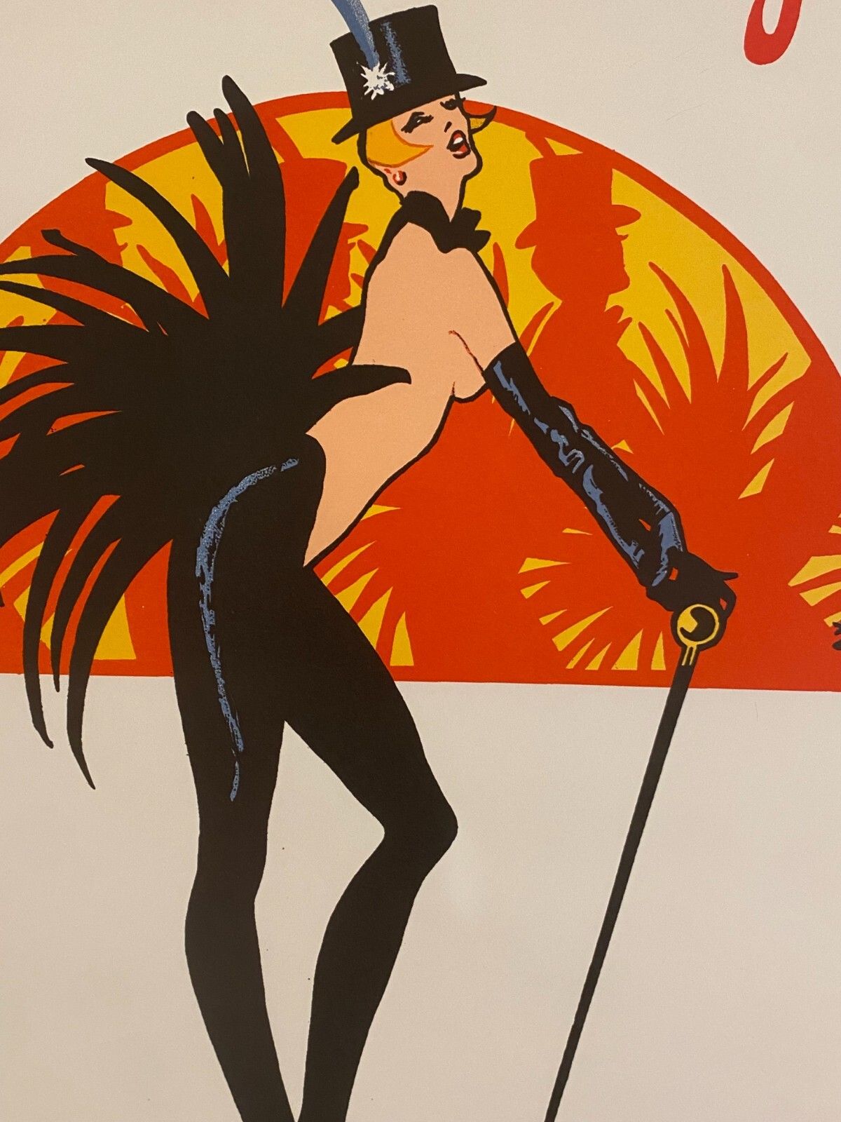 230.0 René Gruau, C.A. 1983   Bal Du Moulin Rouge, Femmes   Original Vintage Poster Printed In Offset Lithography   C.A. Cm 60 X 40   23,6 X 15,7 photo