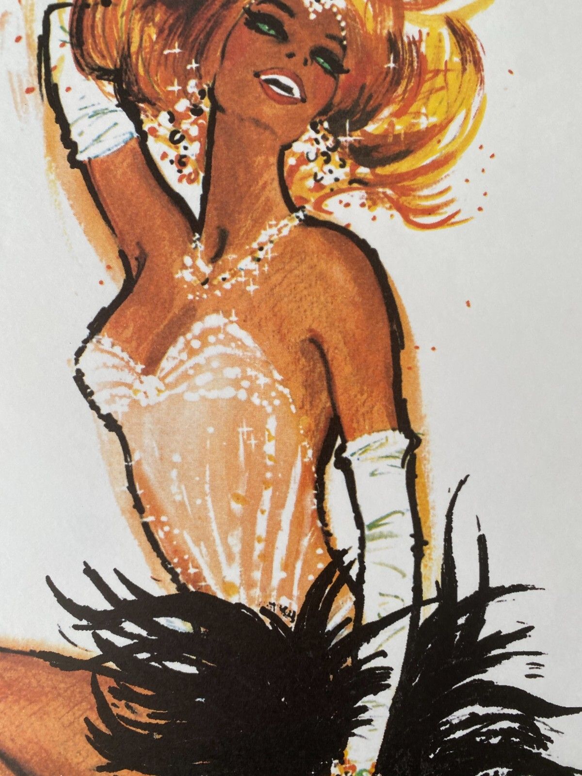 photo furniture Jacques Darnel, 1970s   Pour Le Centenaire Des Folies Bergere   Original Vintage Poster Printed In Offset Lithography   C.A. Cm 60 X 40   23,6 X 15,7