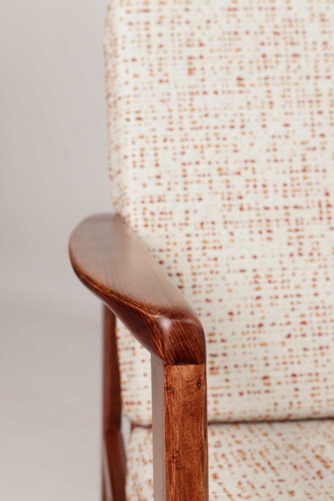 Scandinavian Vintage Armchair Bouclè Cushions Dottin Mid Century Design photo buy