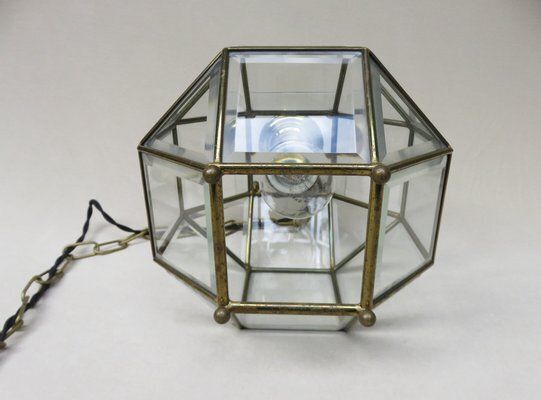 photo vinterior Art Nouveau Octagon Ceiling Light In The Style Of Adolf Loos