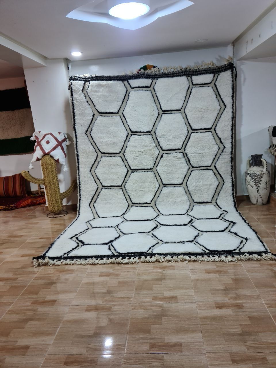 Authentic Handmade Beni Ourain Rug – Luxurious Berber Elegance 300x200 Cm photo furniture
