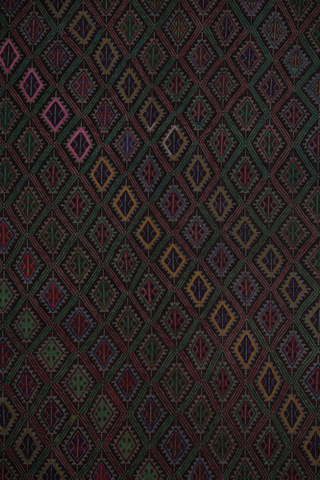 1960s Turkish Wool Jajim Kilim Rug 3'9'' X 6'2'' photo vinterior