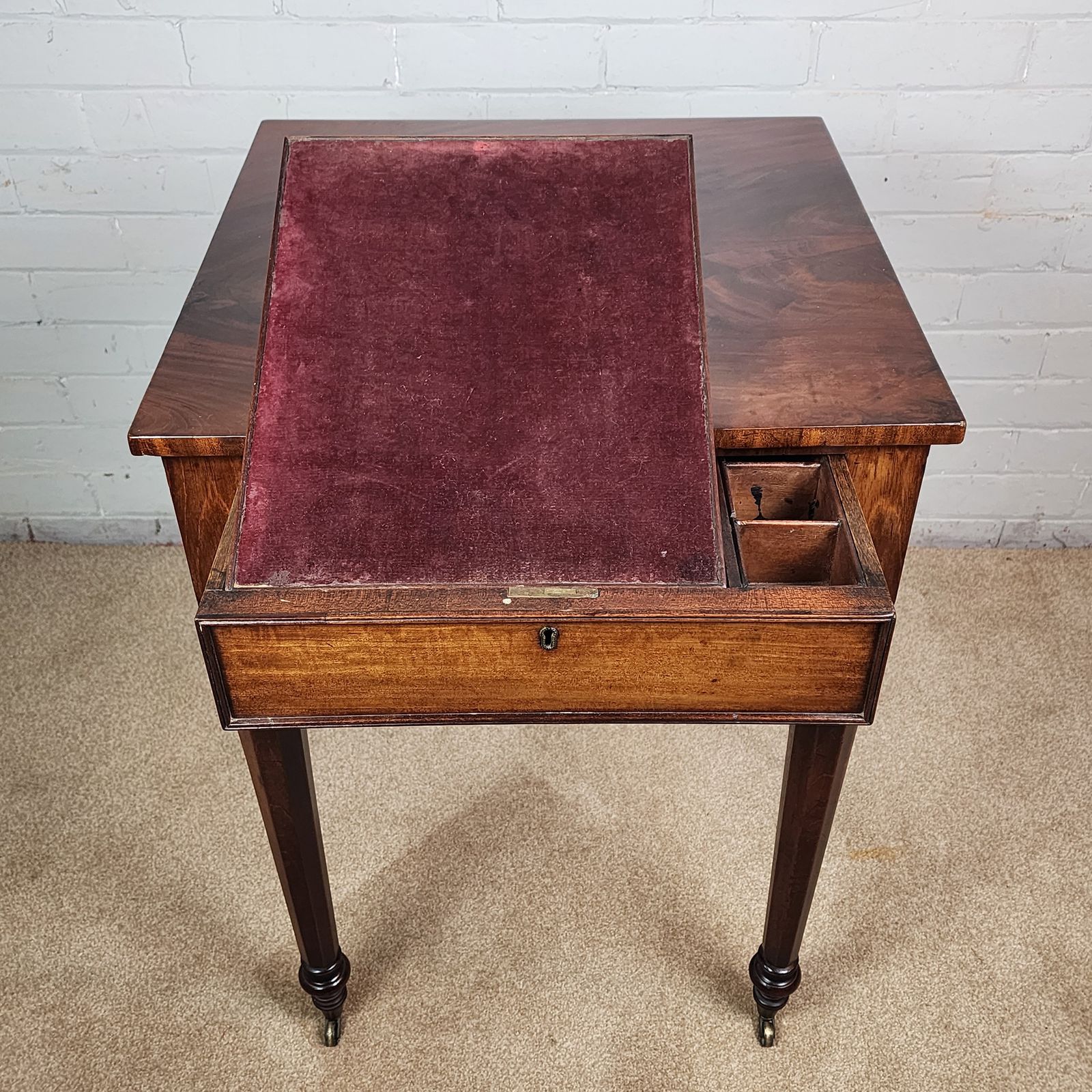 Georgian Mahogany Ladies Writing Desk, In The Manner Of Gillows photo furniture