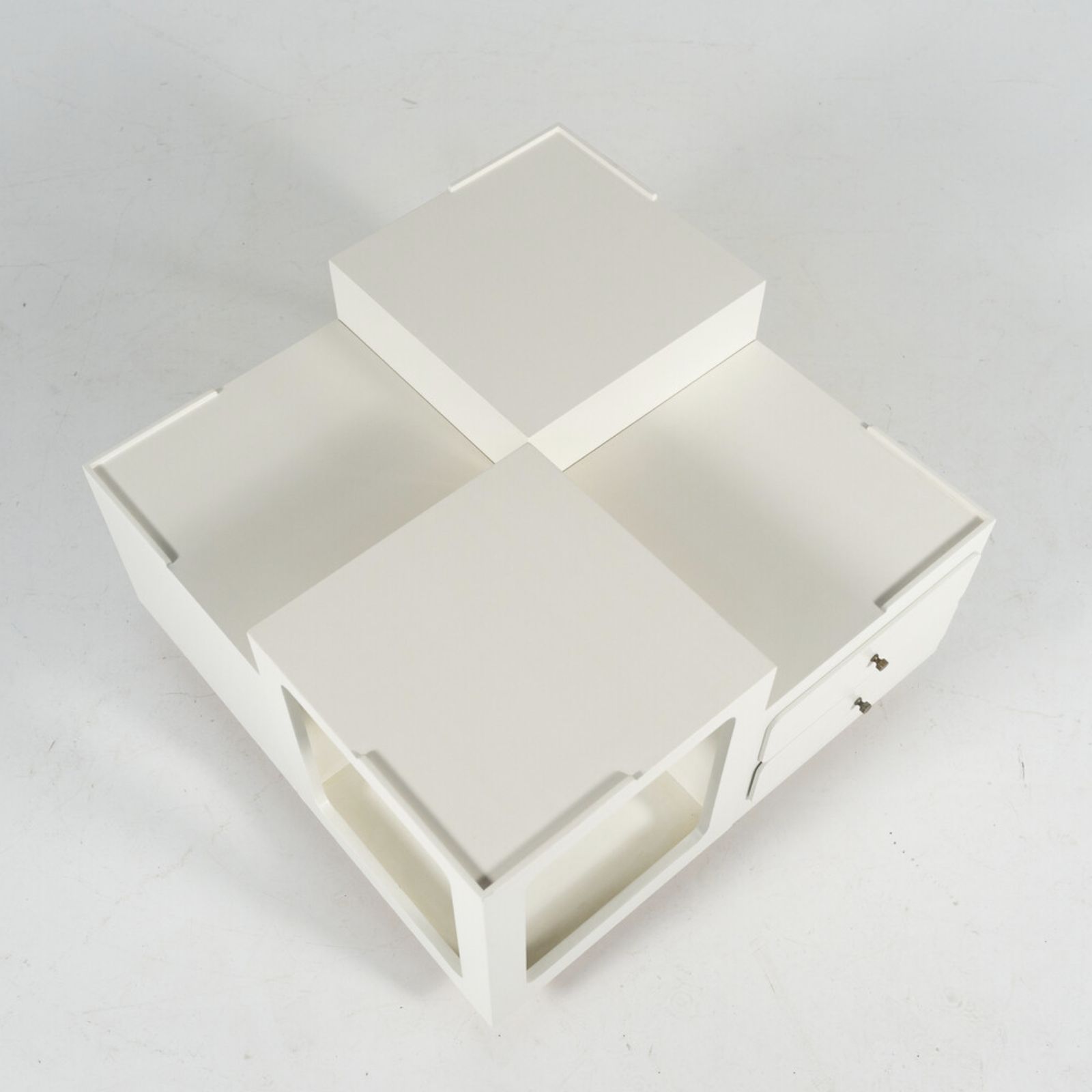 photo vinterior Mid Century Modern Coffee Table, Wood, Italy, 1970s