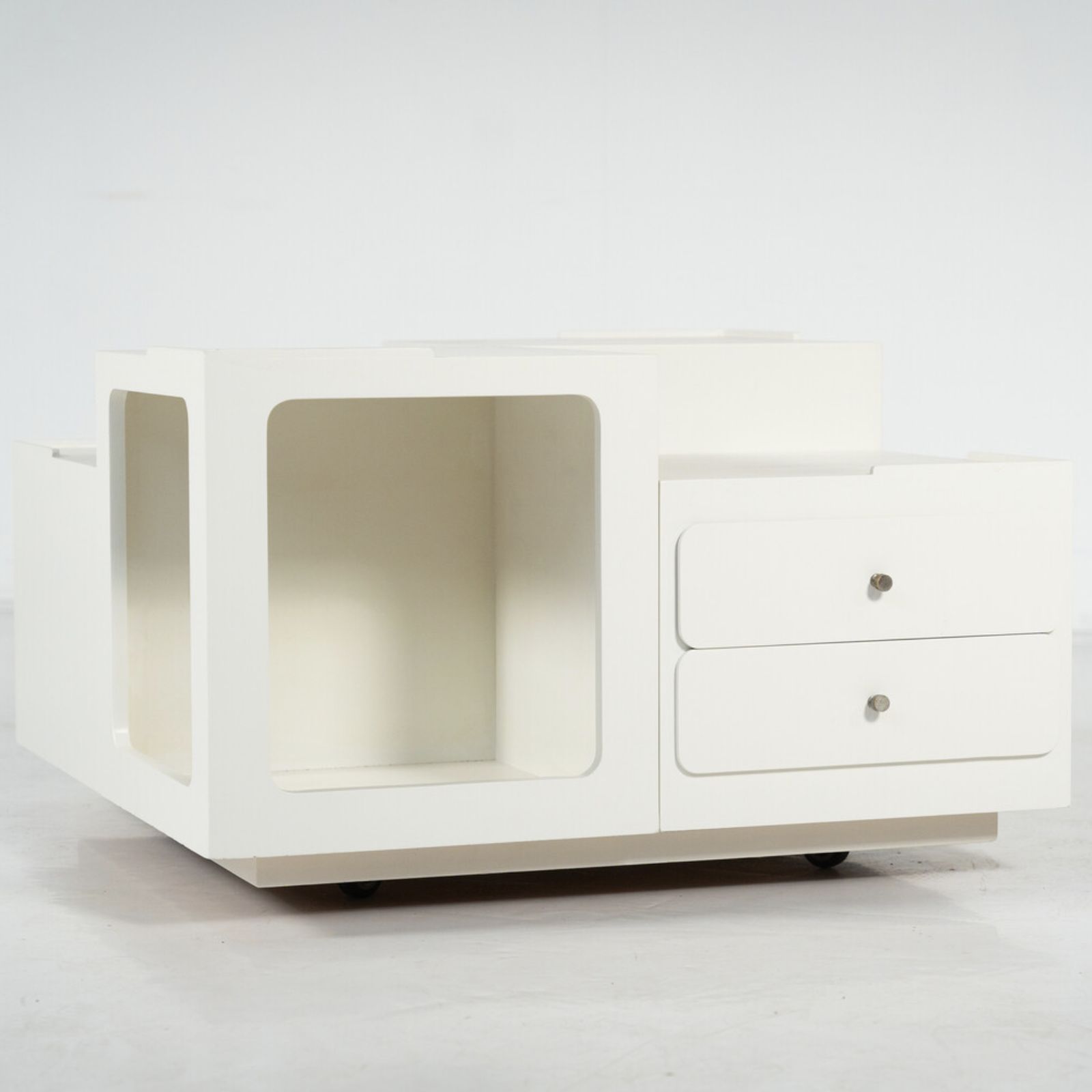photo buy Mid Century Modern Coffee Table, Wood, Italy, 1970s