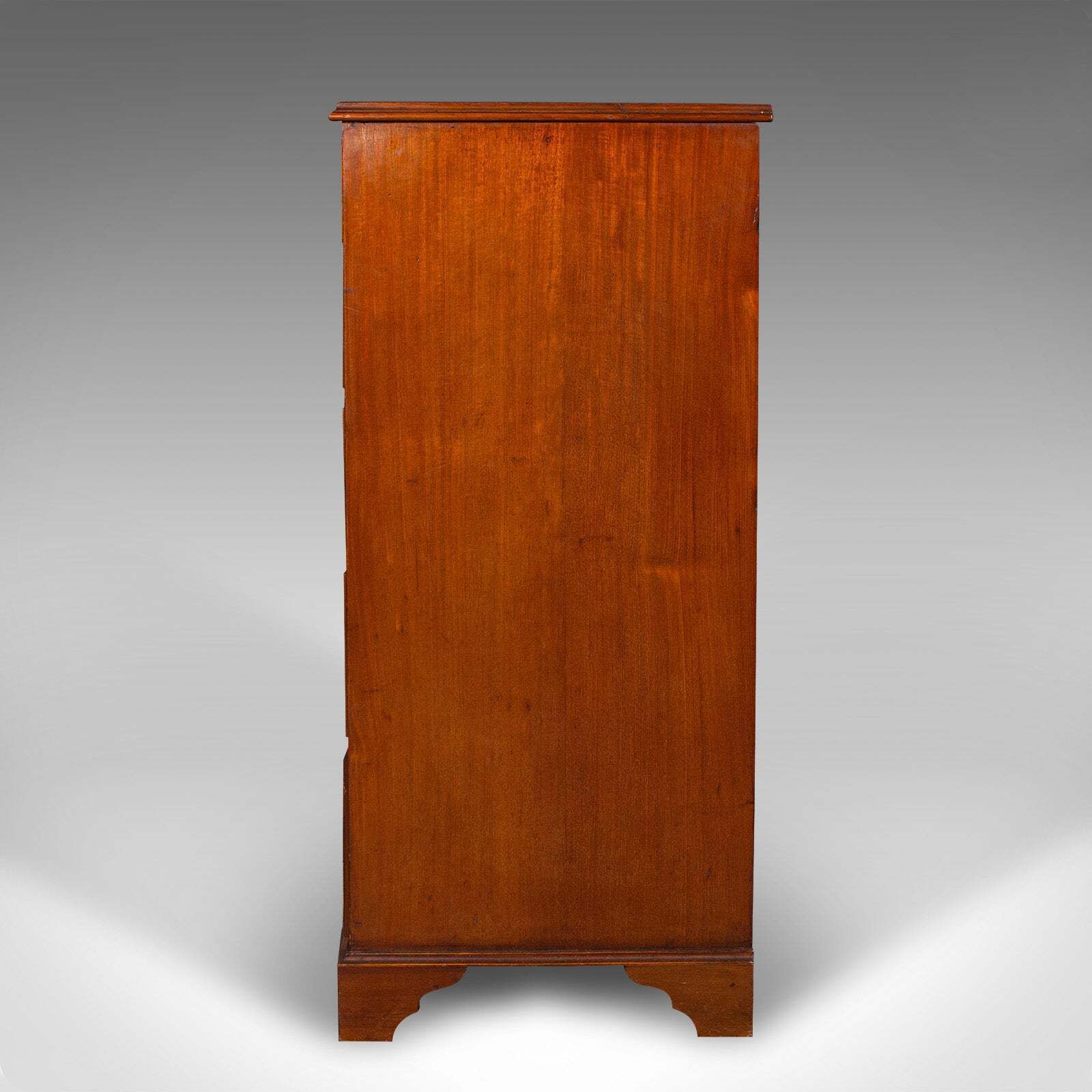 Antique English Tallboy, Chest Of Drawers, Victorian Walnut, Flame, Circa 1850 photo 2909.0