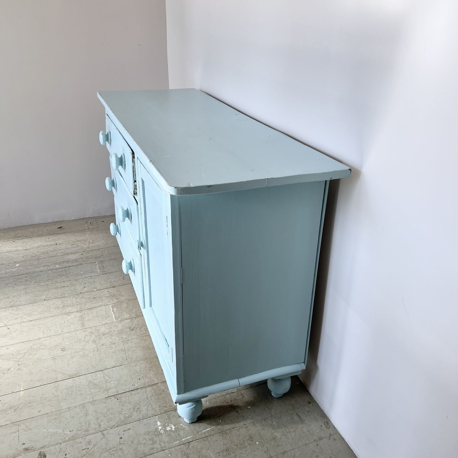Blue Painted Sideboard photo for sale