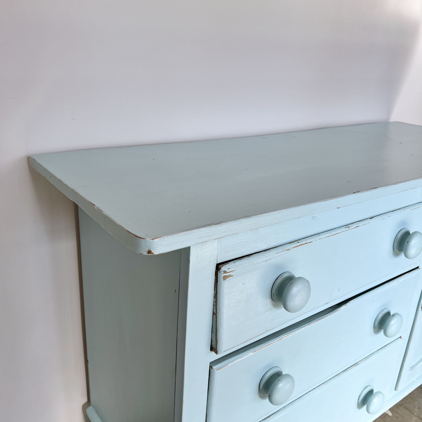 photo furniture Blue Painted Sideboard