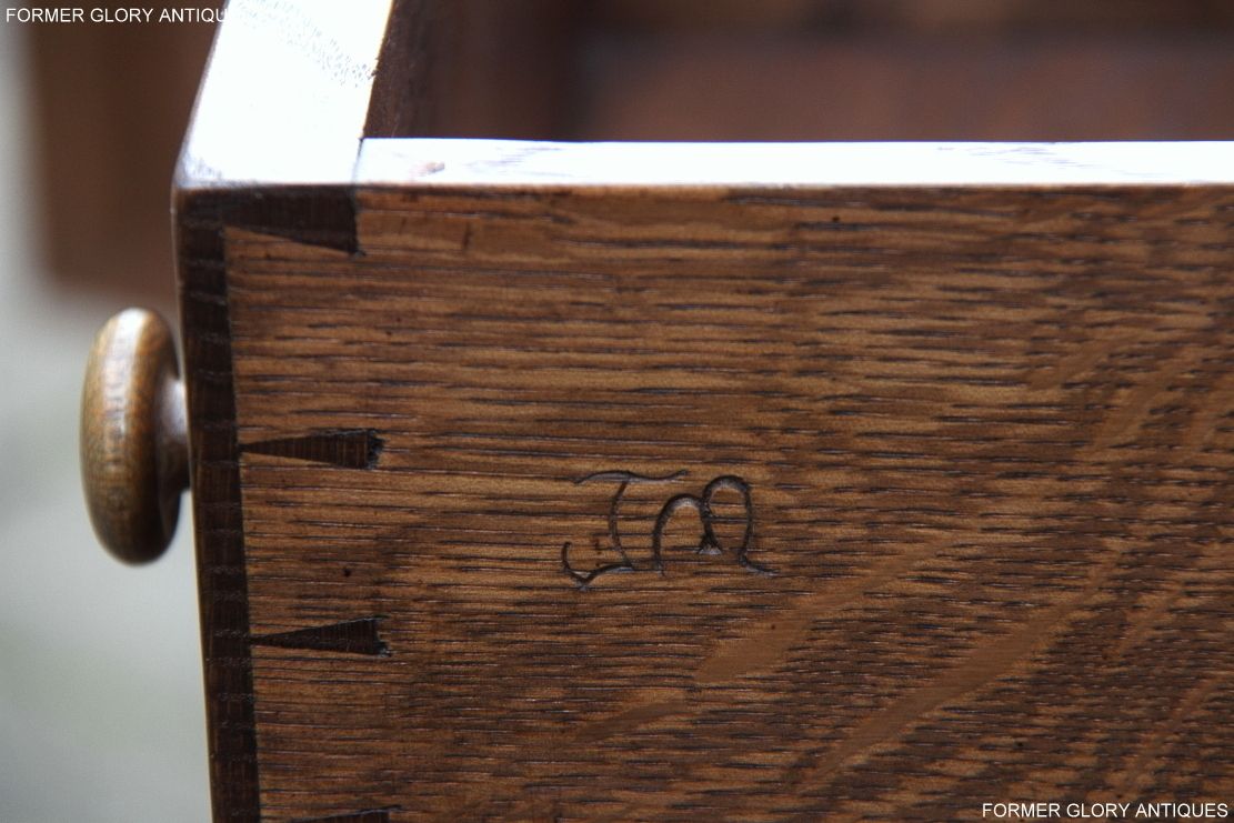 A Rupert / Nigel Griffiths Monastic Carved Oak Derbyshire Dresser / Sideboard photo vinterior