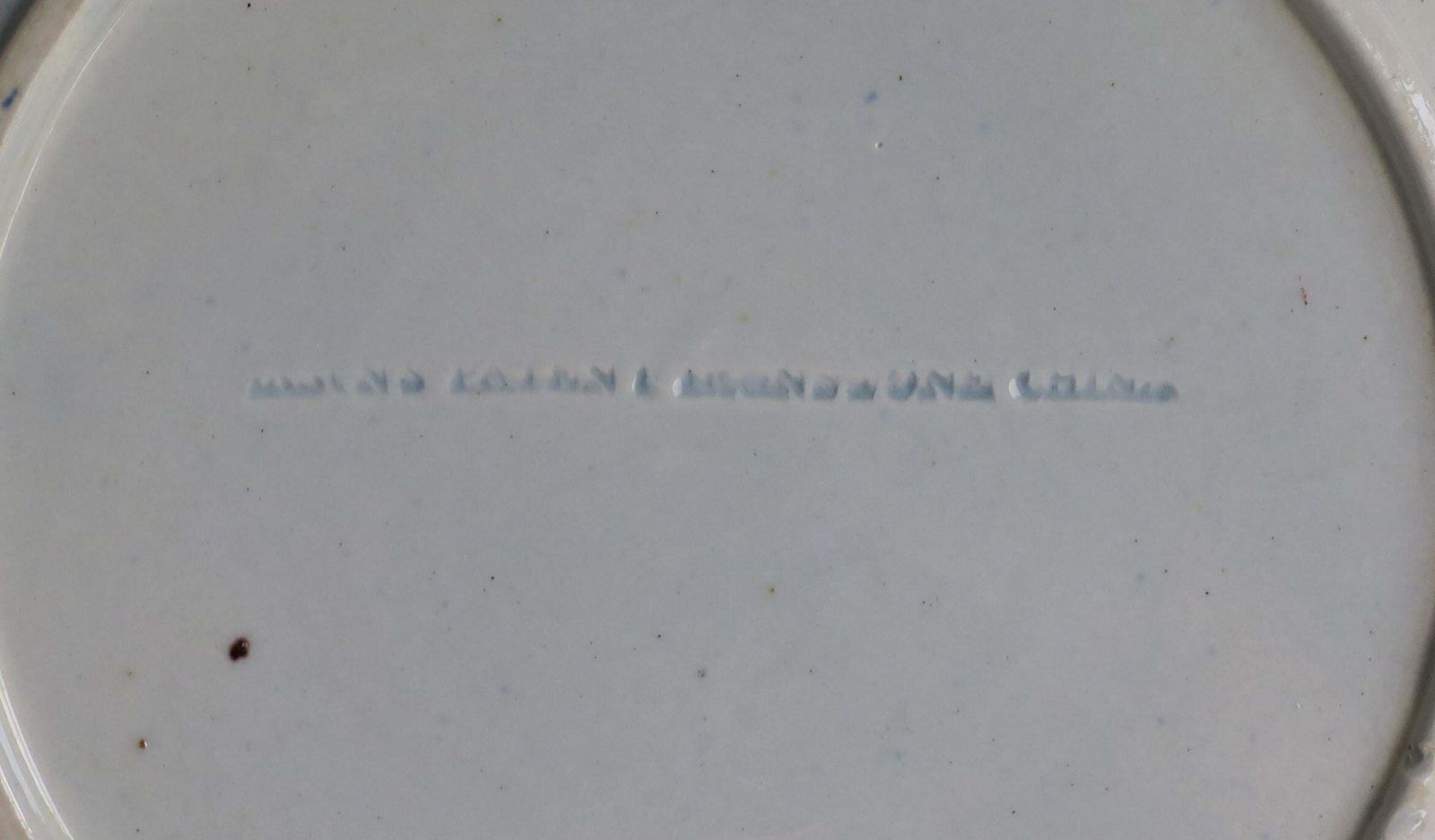 photo buy Georgian Mason's Soup Bowl Or Plate In Small Vase Flowers And Rock Ptn, Ca 1818