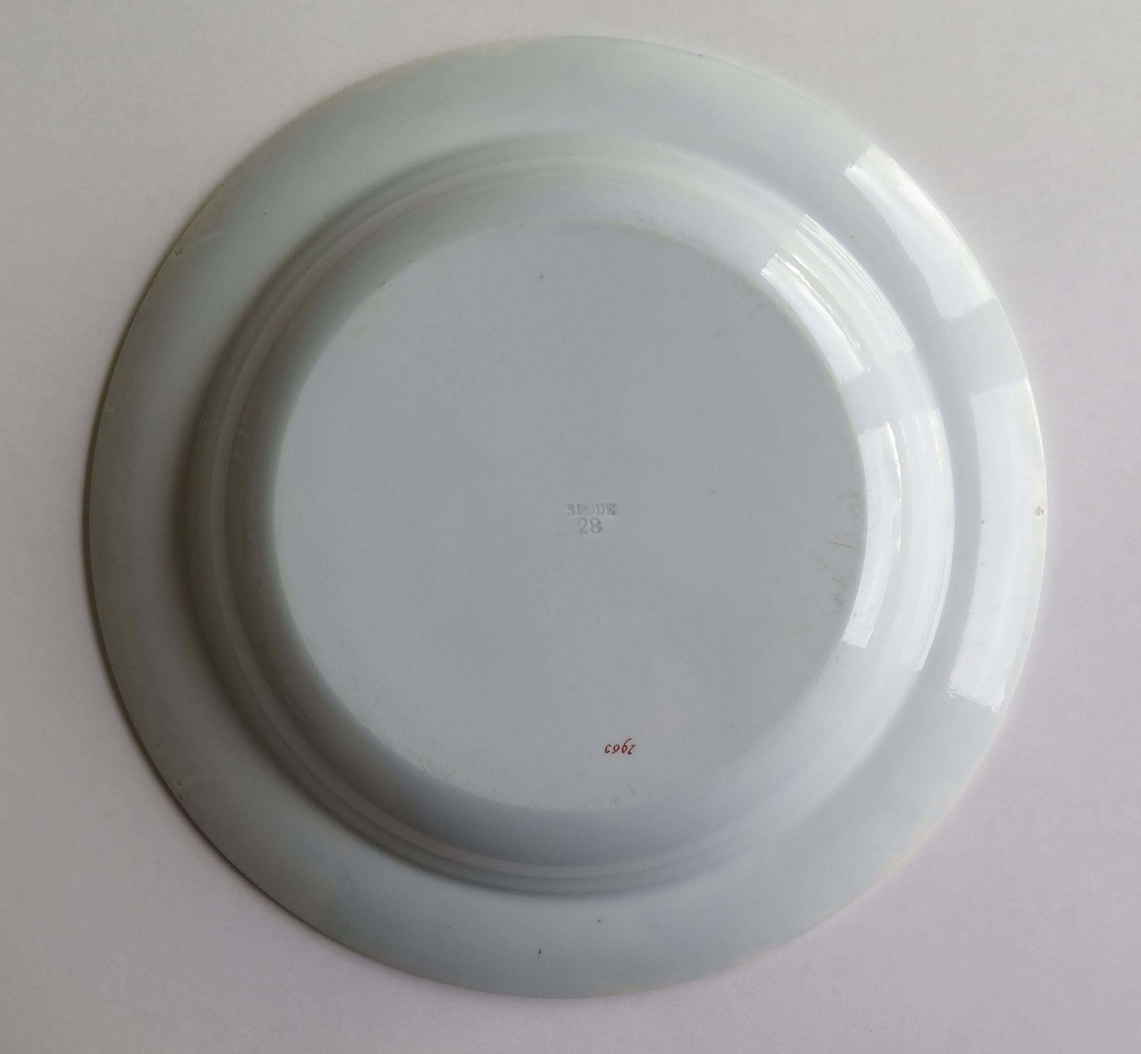 photo buy Georgian Spode Soup Bowl Or Deep Plate In Chinese Flowers Pattern, Circa 1820