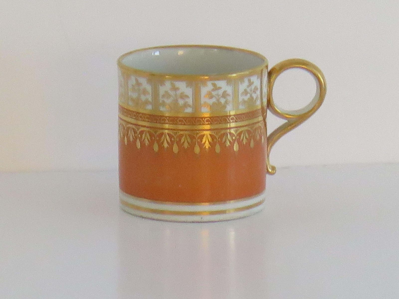 Georgian Worcester Barr Period Coffee Can Porcelain Hand Painted, Circa 1800 photo buy