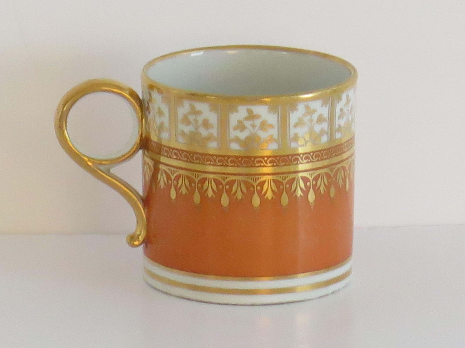 photo for sale Georgian Worcester Barr Period Coffee Can Porcelain Hand Painted, Circa 1800