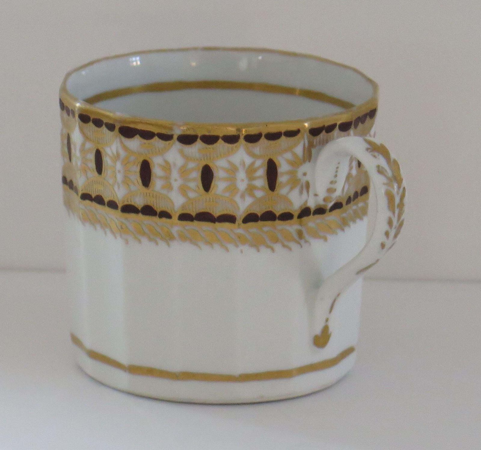 George 111rd Porcelain Coffee Can By New Hall Hamilton Flute, Circa 1815 photo for sale
