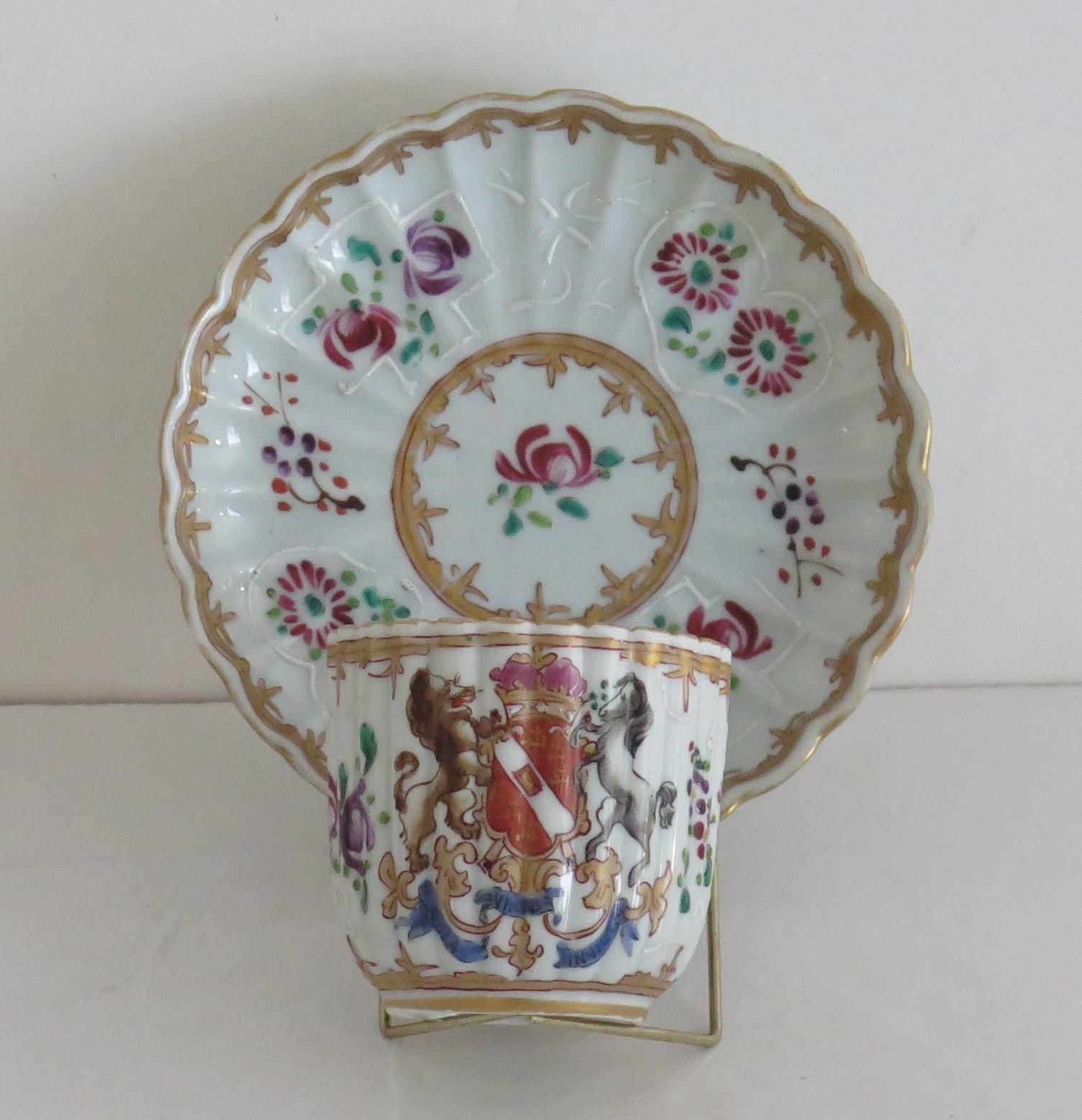 Samson Porcelain Armorial Cup And Saucer In Chinese Taste, Paris, Circa 1870 photo furniture