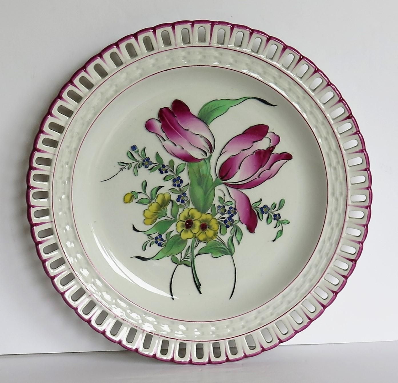 Pair Of Antique French Faience Plates By K&G Luneville, Hand Painted, 1895 photo Home Decor