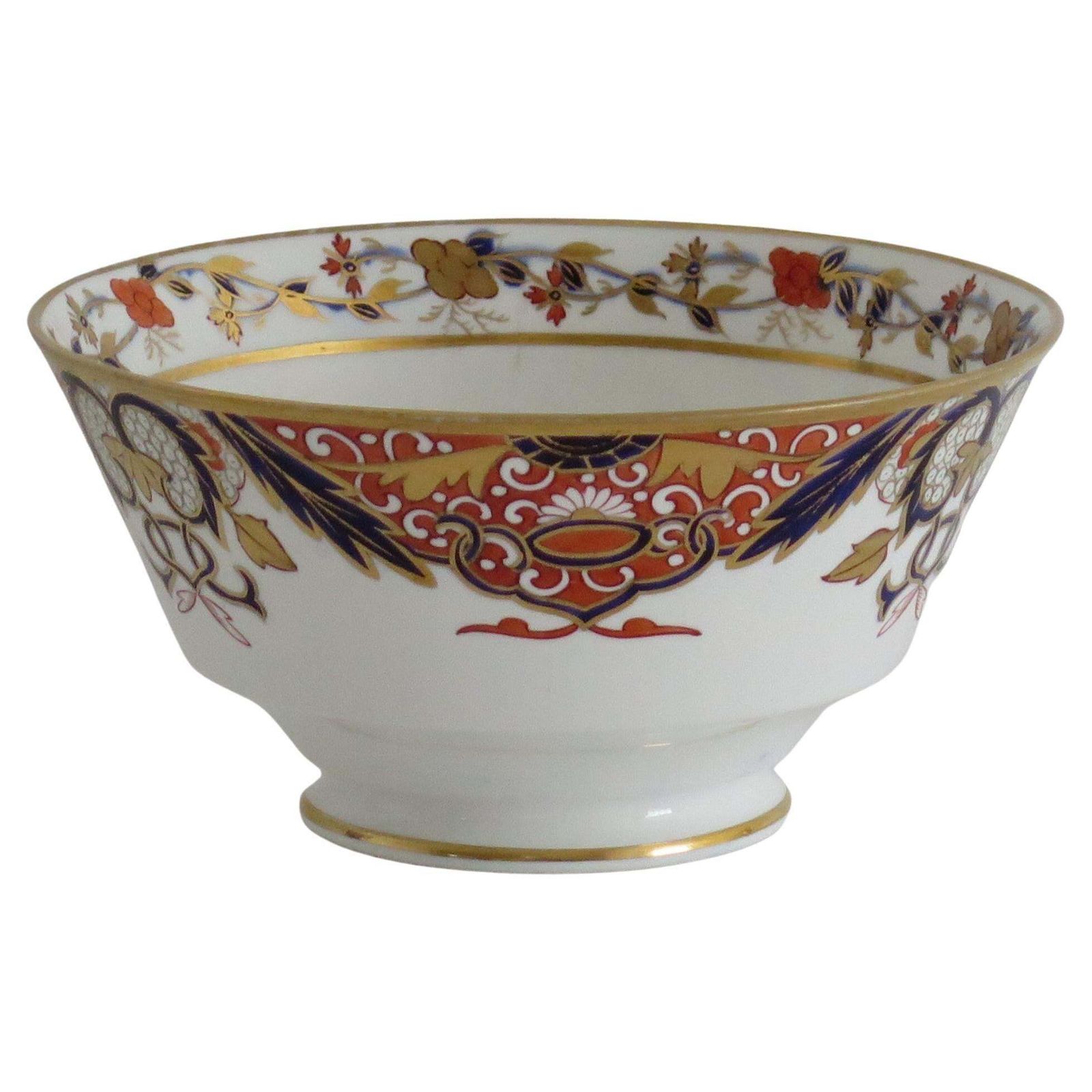 Early 19th Century Spode Porcelain Slop Bowl In Japan Ptn 1946, Circa 1810