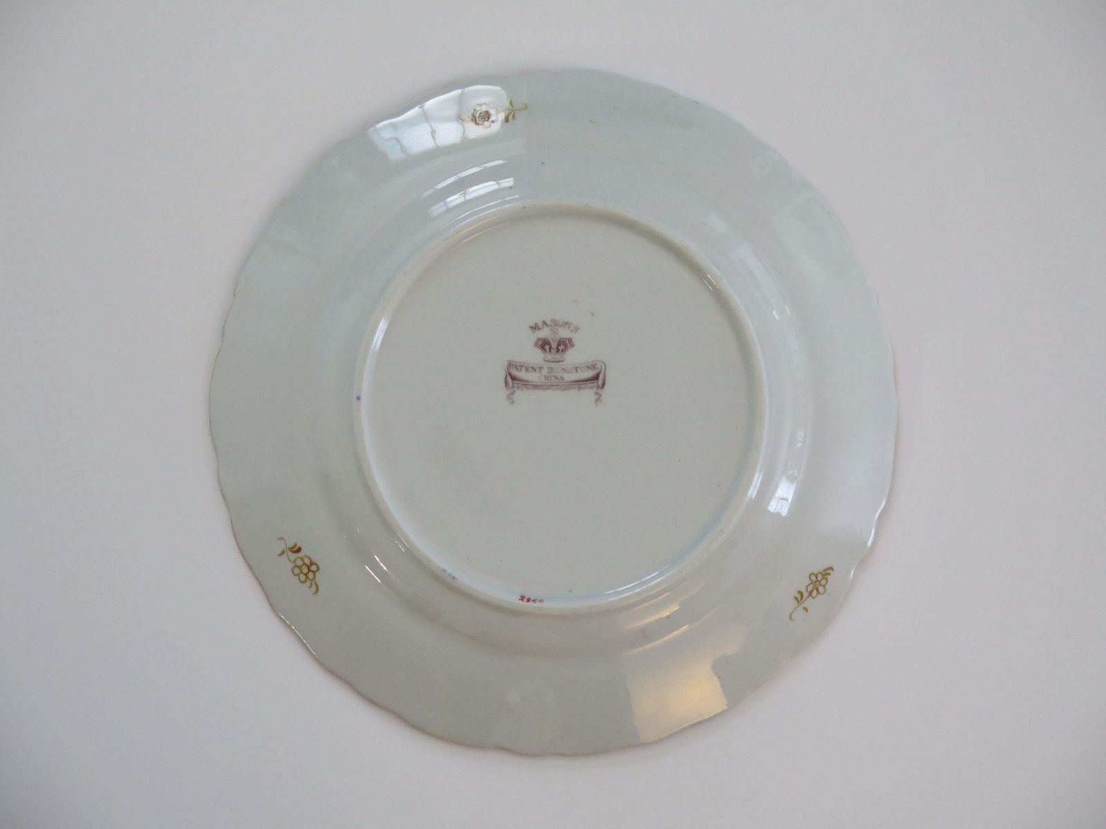 photo buy Masons Ironstone Large Dinner Plate In Rare Muscove Duck & Fence Ptn, Ca 1840